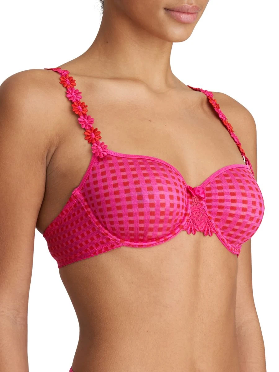 MARIE JO Avero Non Padded Full Cup Seamless Bra - Electric Pink - Image 3