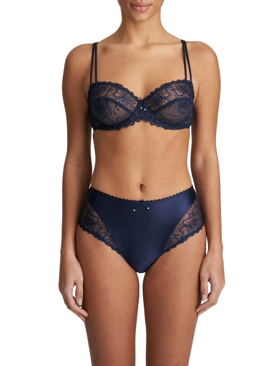 MARIE JO Jane Horizontal Seam Balcony Bra - Velvet Blue - Image 2