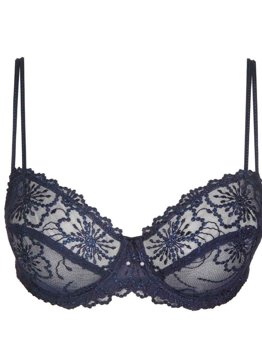 MARIE JO Jane Horizontal Seam Balcony Bra - Velvet Blue - Image 4