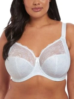 ELOMI Morgan Printed Full Cup Bra - White