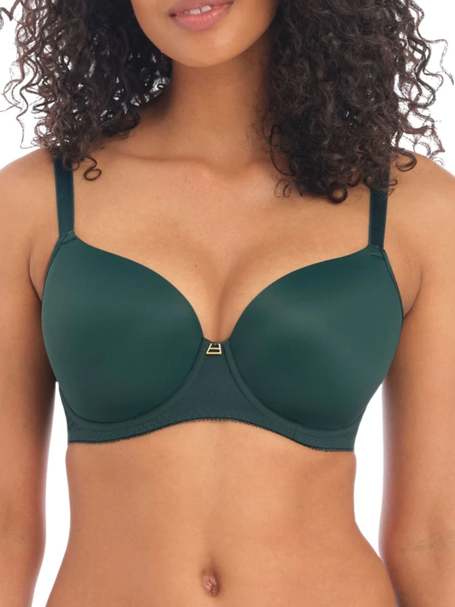 FREYA Snapshot Demi Plunge Moulded Bra - Deep Emerald