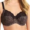 ELOMI Morgan Printed Full Cup Bra - Ebony