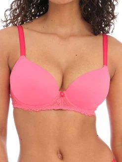 FREYA Offbeat Moulded Demi T-Shirt Bra - Pink