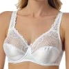 Marlon Underwired Satin Bra - White