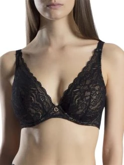 Aubade Rosessence Comfort Triangle Plunge Bra - Noir