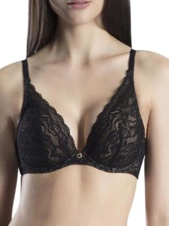 Aubade Rosessence Triangle Plunge Bra - Noir