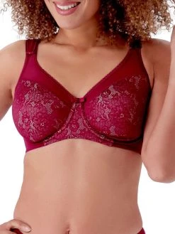 Berlei Beauty Everyday Minimiser Bra - Burgundy