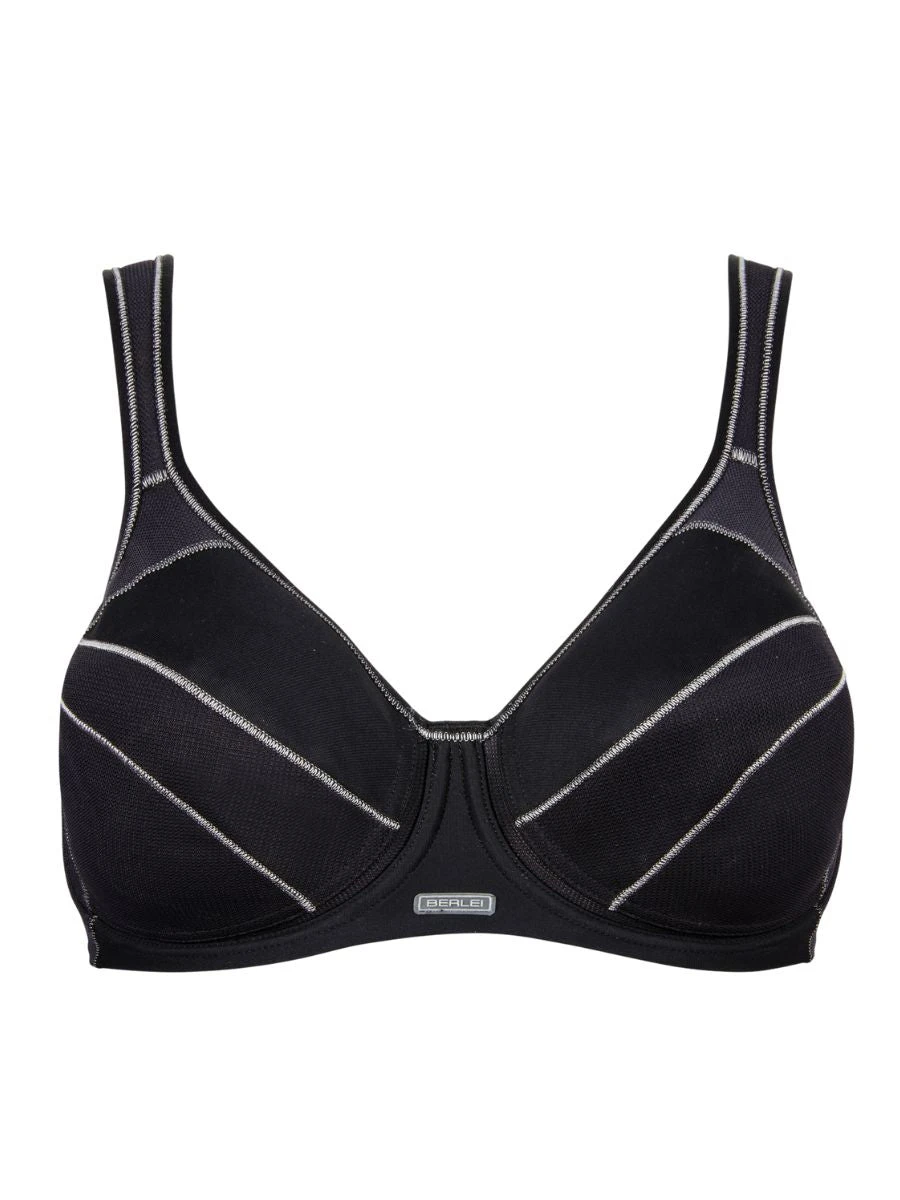 Berlei Full Support Wired Sports Bra - Black - Image 9