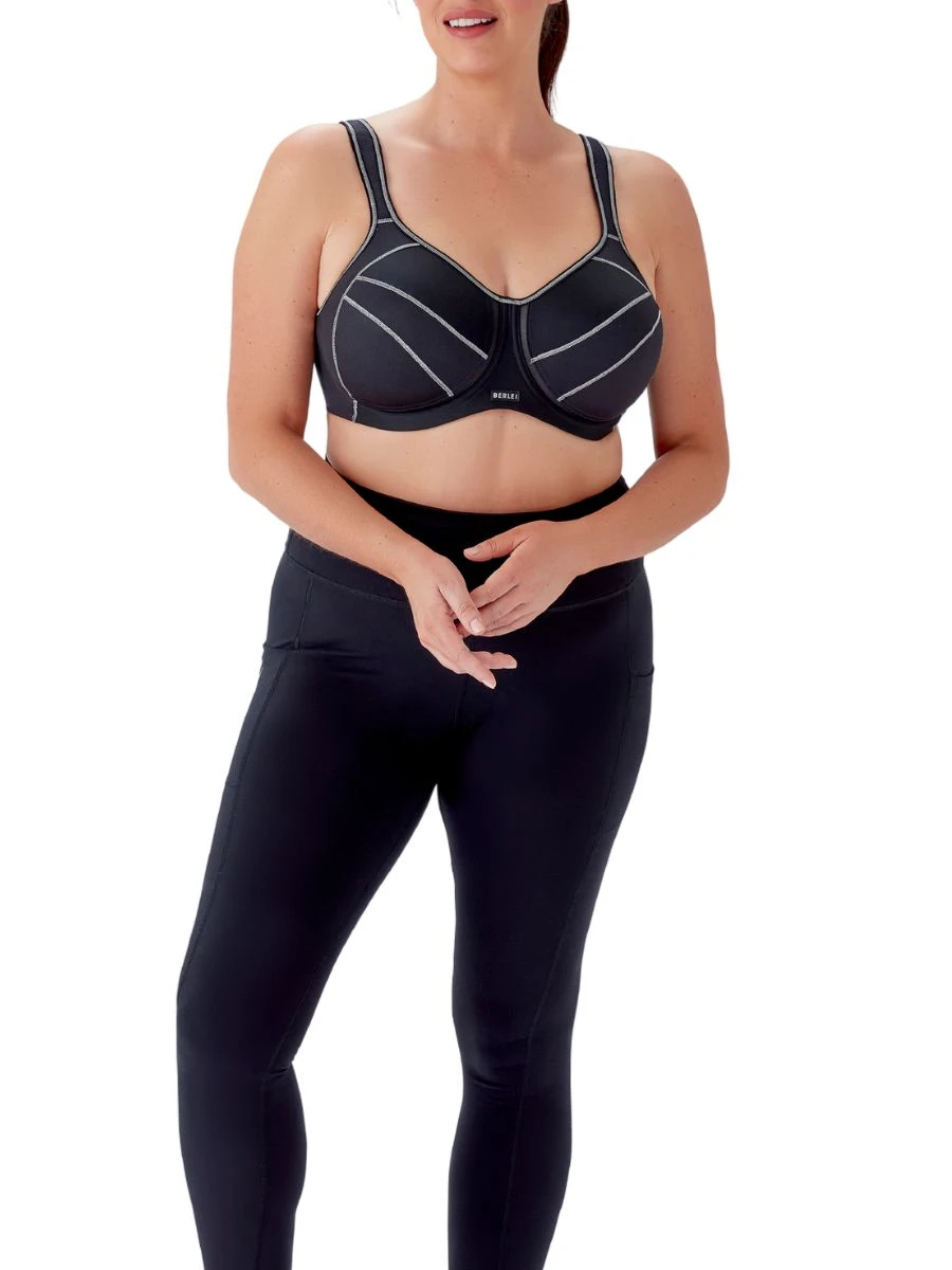 Berlei Full Support Wired Sports Bra - Black - Image 6