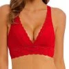 Wacoal Halo Lace Soft Cup Bra - Barbados Cherry