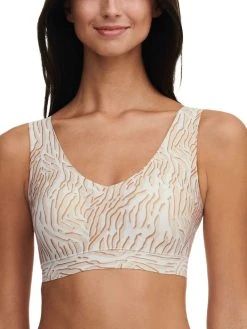 Chantelle SoftStretch Padded Top - Desert Sand Print