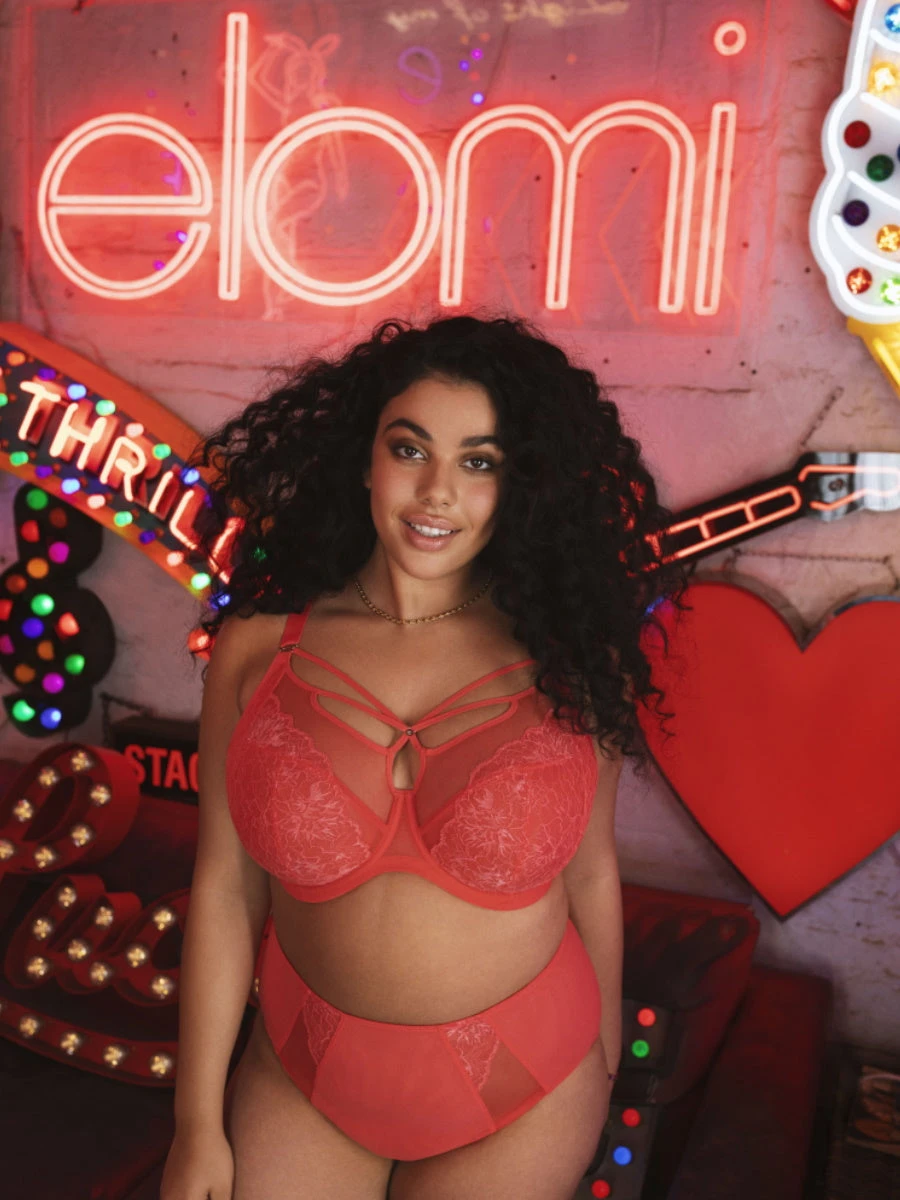 ELOMI Brianna Plunge Bra - Cayenne - Image 2