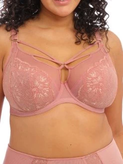 ELOMI Brianna Plunge Bra - Ash Rose