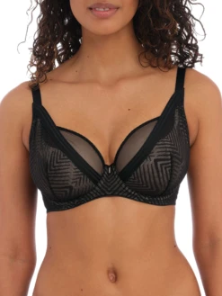 FREYA Tailored High Apex Plunge Bra - Black