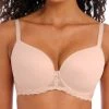 FREYA Offbeat Moulded Demi T-Shirt Bra - Natural Beige