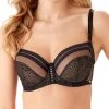 Gossard Contradiction Non Padded Balcony Bra - Black/Silver