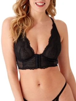 Gossard Superboost Lace Deep V Bralette - Black