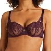 Aubade Femme Passion Half Cup Bra - Wineberry