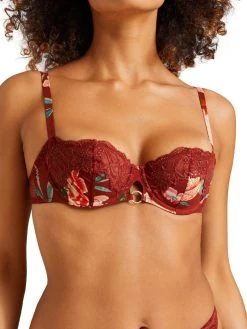 Aubade Sweet Folk Half Cup Bra - Sienna