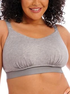 ELOMI Downtime Non Wired Bralette - Grey Marl