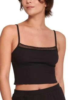 Sloggi GO Ribbed Crop Top - Black