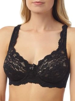 Marlon Underwire Lace Bra - Black