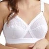 Playtex Cross Your Heart Lace Full Cup Soft Bra - White