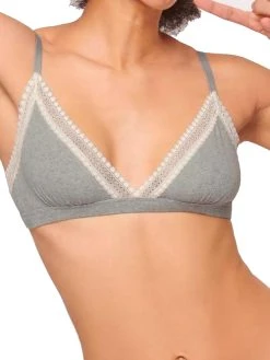 Sloggi GO Ribbed Bralette - Medium Grey Melange