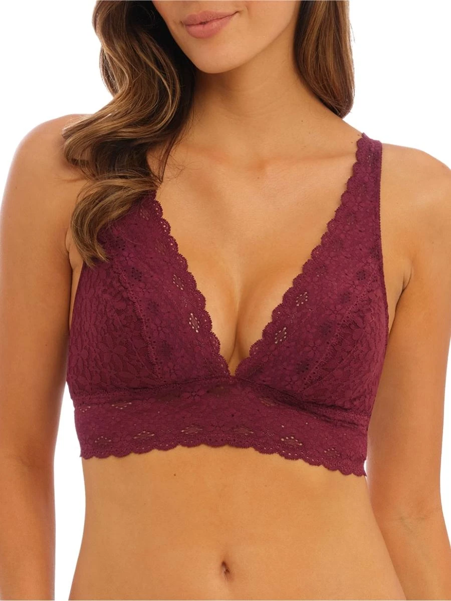 Wacoal Halo Lace Soft Cup Bra - Zinfandel
