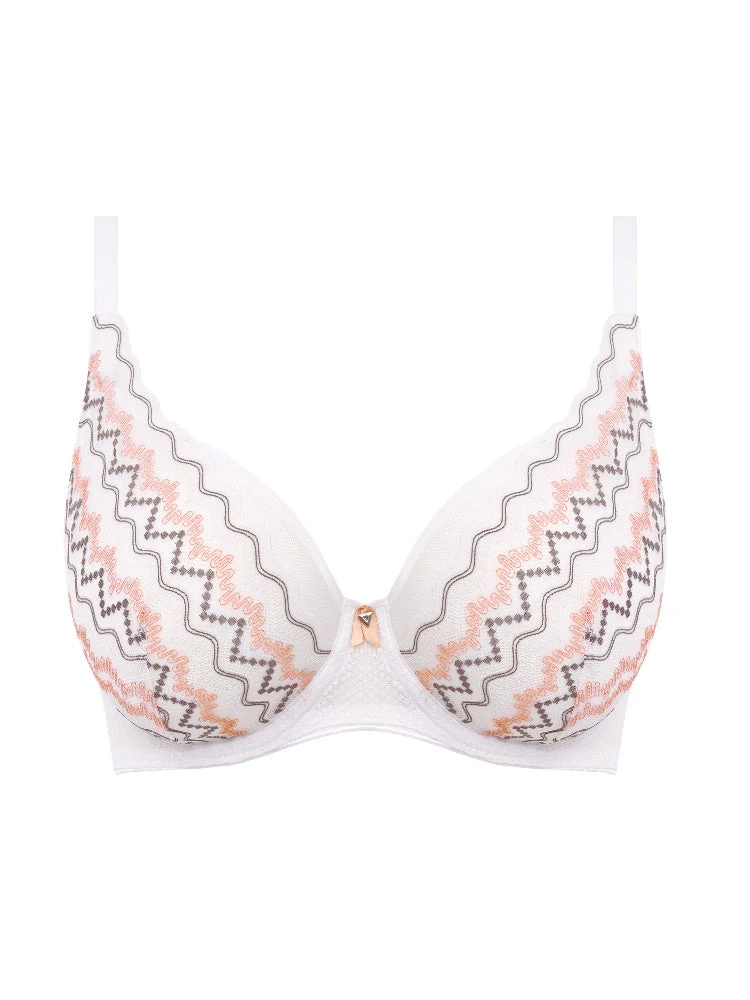 FREYA Festival Vibe High Apex Bra - White Coral - Image 3