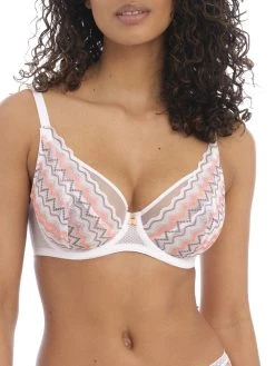 FREYA Festival Vibe High Apex Bra - White Coral