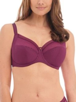 FANTASIE Fusion Full Cup Side Support Bra - Black Cherry