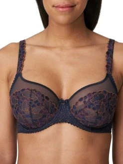 PRIMADONNA Hyde Park Vertical Seam Balcony Bra - Velvet Blue