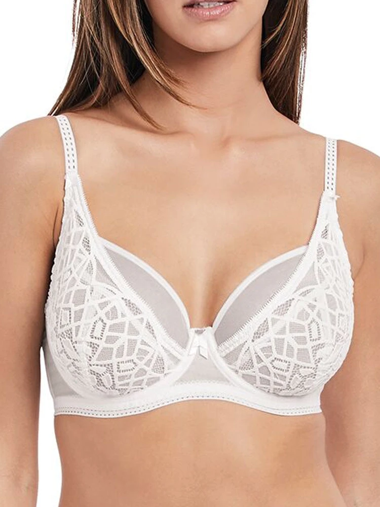 FREYA Soiree Lace High Apex Bra - White