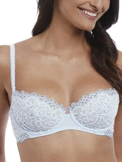 Wacoal Lace Essentiel Balcony Bra - Celestial Blue/Navy